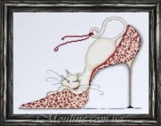 Набор для вышивки крестом 2553DW Leopard Shoe / Леопардовая обувь